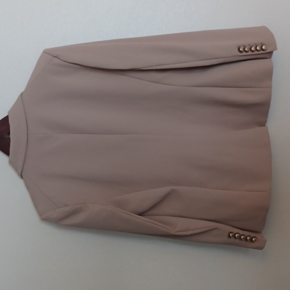 Veronica Beard Miller Dickey Jacket Blazer SZ 14 Double Breasted Khaki Camel - Picture 10 of 16